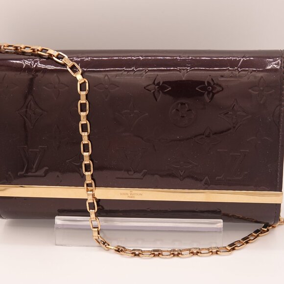 Louis Vuitton Vernis Ana Clutch Amarante - Picture 3 of 12